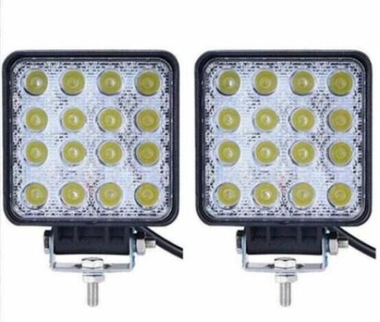 Set 2 proiectoare led auto offroad 48w, 16 led, 12v-24v